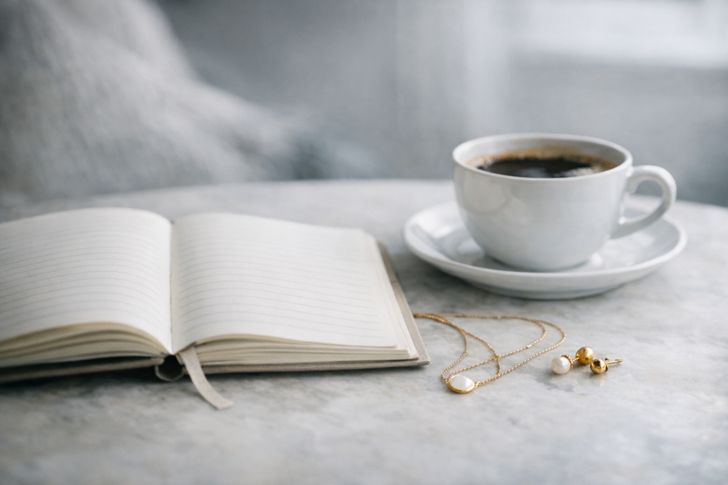 [light] Standard blogheader: stemningsfuldt miljøbillede med smykker og modeelementer, der fungerer til mange forskellige artikler uden at blive for specifikt.