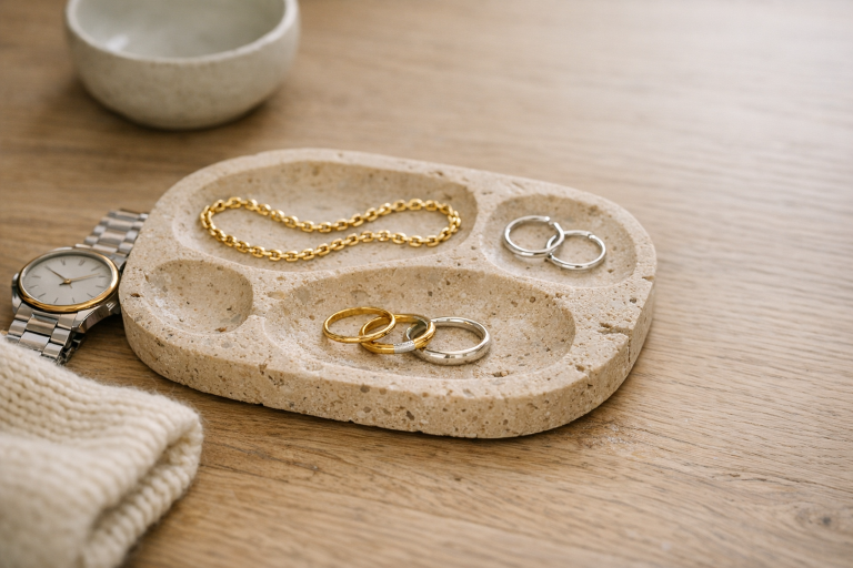 Guld + sølv uden rod: min rolige guide til metalmix, der ser bevidst ud