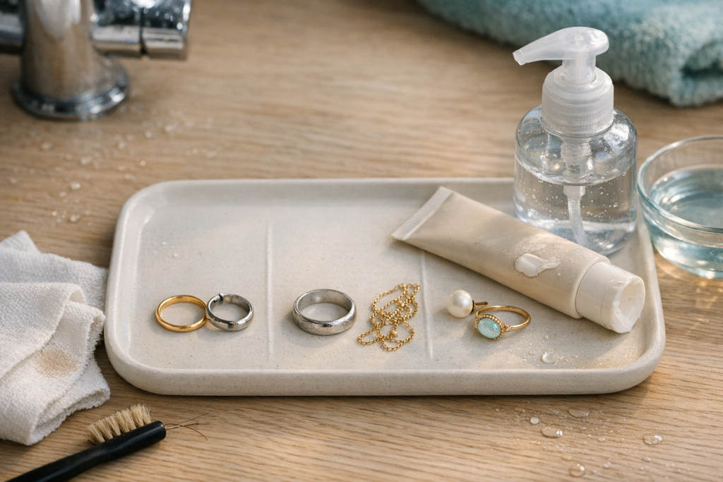 Håndsprit, solcreme og sauna: Sådan finder du ud af, hvad dine smykker tåler