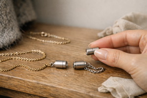 Magnetlås på smykker: den nemme genvej (og de steder den kan koste dig en kæde)