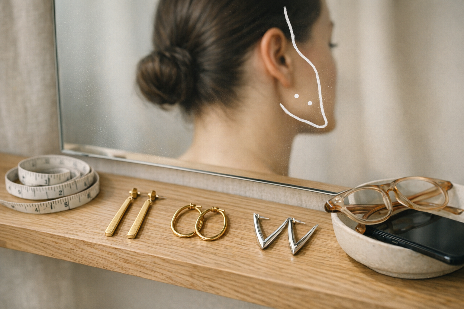 Spejltesten og 12 sikre øreringe: Find formen der klæder dit ansigt på 5 minutter