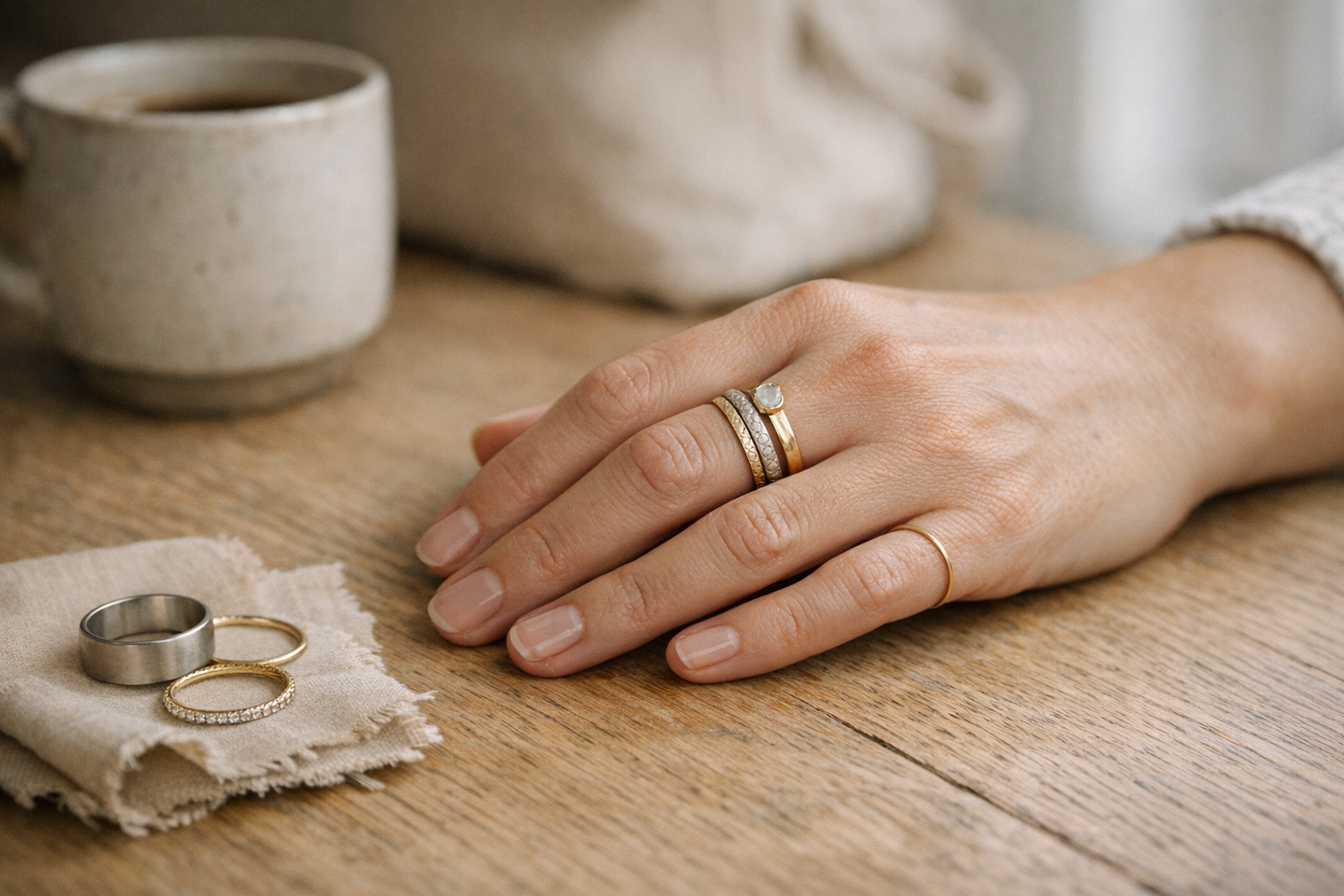 Stacking ringe uden klem og kaos: min metode til en stack, du faktisk gider have på