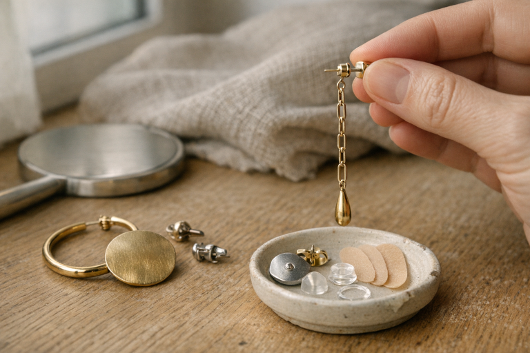 Statement-øreringe i 10 timer (uden at bande): min komfort-guide til vægt, låse og støtte