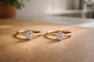 Diamant-look eller disco-glimt? Sådan vælger du mellem moissanite og lab-grown diamant