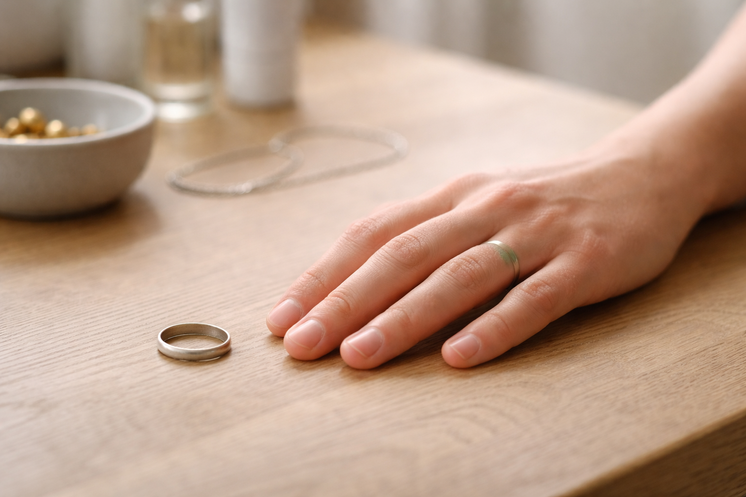 Grøn finger vs. sort hals: sådan stopper du smykker der smitter af