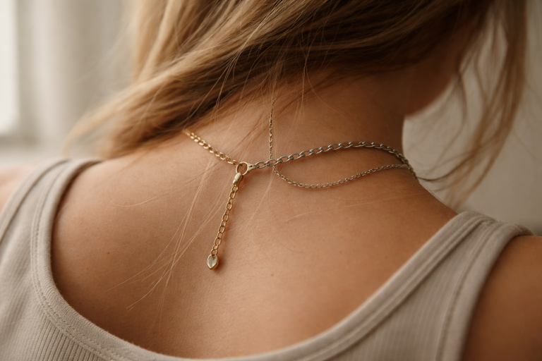 Bliver dit hår også fanget i halskæden hele tiden?