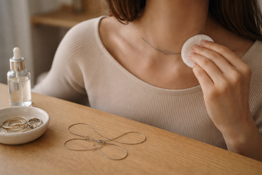 Stop hudpletterne fra dine smykker før de starter