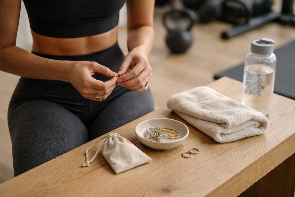 Træn smart med smykker - hvad kan blive på, og hvad skal af med det samme