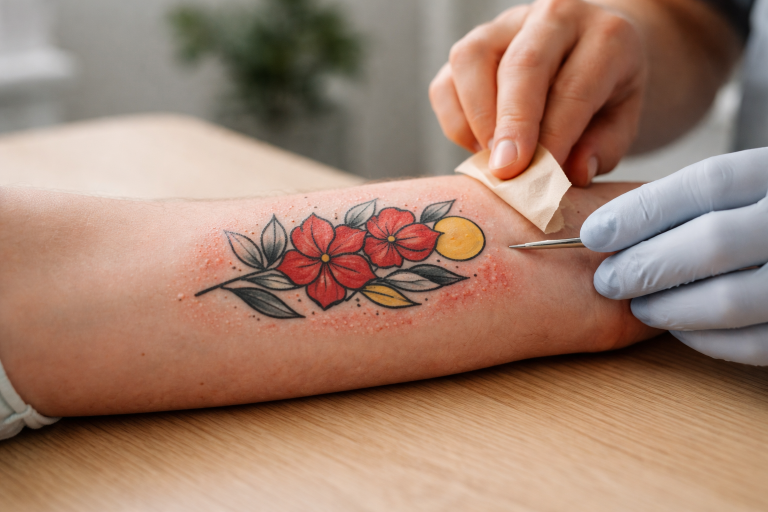 Allergi og tatoveringer: symptomer, risiko og hvad du skal gøre
